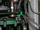 Detailed view of bar round head measuring probe